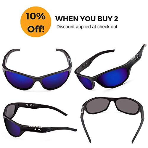 ZILLERATE Gafas De Sol Polarizadas Hombre Gafas De Sol Deportivas para Hombre y Mujer, Protección UV400 con Montura Ligera, Ideal para Ciclismo Esquí Golf Pesca Conducir, Funda Rígida y Cordón