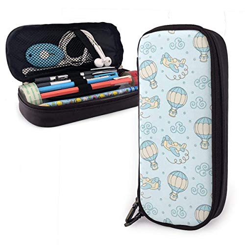 ZYWL Oficina y papelería Bolígrafos, lápices y útiles de escritura Estuches Donut Leather Pencil Case with Zipper,8 X 3.5 X 1.5 Inch Microfiber Pu Leather Stationery Art Supplies College Office Pencil