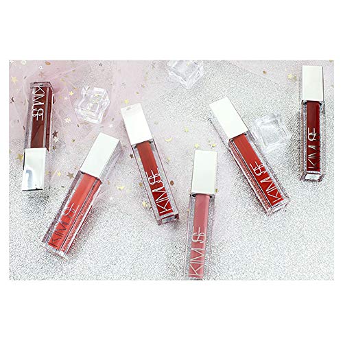 1 PC antiadherente Copa labios reflejo brillo de labios espumosos lápiz labial alta pigmentadas de labios hidratante líquidos duradero resistente al agua maquillaje de los labios (03 Marrakech)