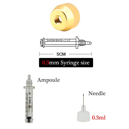 10 Uds 0,3 ml Cabeza de ampolla estéril para atomizador de pluma hialurónica consumibles jeringa de agua desechable pistola hialurónica eliminación de arrugas antienvejecimiento