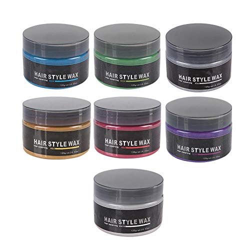 120g Color Cera para el cabello, Cera de Pelo desechable para colorear Mud Peinado(7)