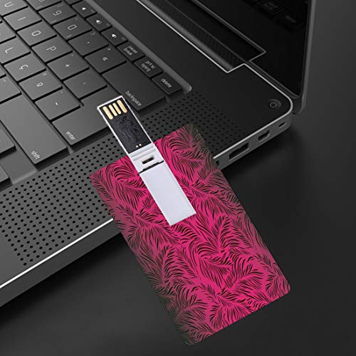 16 GB Unidades Flash USB Flash Naturaleza Forma de Tarjeta de crédito bancaria Clave Comercial U Disco de Almacenamiento Memory Stick Palmeras Hawaiian Forest Tropic Island Theme Leaves Ombre Artwork