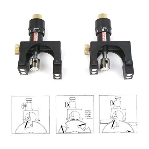 2 unids Ajustable Cuchilla de Alisadora Magnética Cuchillo Jig Gauge Herramienta de carpintería