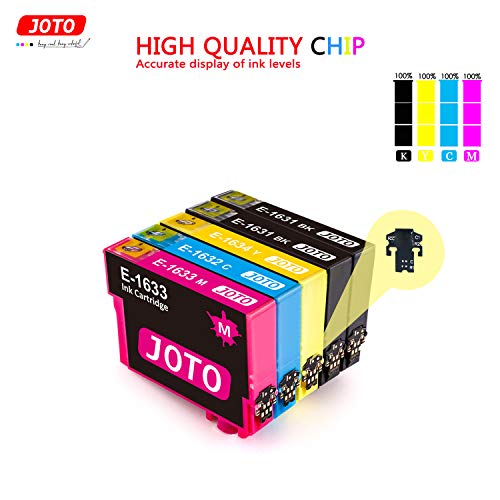 20 - JOTO 16XL Cartuchos de Tinta Reemplazo para EPSON 16 XL 16XL Alta Capacidad Compatible con Workforce WF-2630 WF WF-2510WF WF-2530WF WF-2650DWF WF-2760DWF WF-2630WF WF-2750DWF WF-2010W