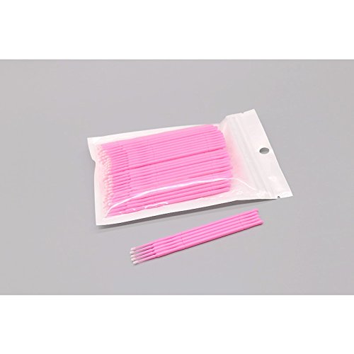 200pcs Microcepillos Aplicadores,Desechable Micro Cepillos,El Cepillo de Extensión de Pestañas Herramienta de injerto de pestañas para Maquillaje,Oral y de Limpieza