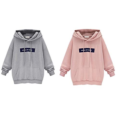 2019 Sudaderas con Capucha Mujer - 2019 Hoodie Pullover Camiseta Blusa Tops de Manga Larga Empalme de Moda Basico Deportivo para Mujer Chica