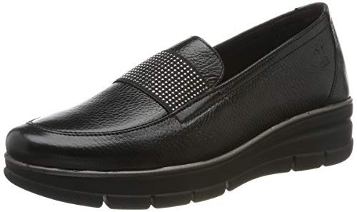 24 HORAS 24290, Mocasines para Mujer, Negro (Negro 7), 41 EU