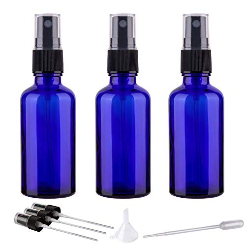 30ML Botella de Spray Vacías, Rociar Aerosol Vidrio Viaje Cosmética, Cuidado de la Piel, Perfume, Champú Talla para Regar Plantas (3 Pack)