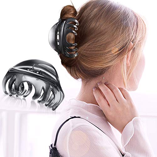 4 Piezas Garras de Pelo Pinzas de Garras de Cabello Grandes de 4 Pulgadas, Pinzas de Cabello Bonitas Clips de Cabello Grandes para Cabello Grueso Mujeres y Niñas