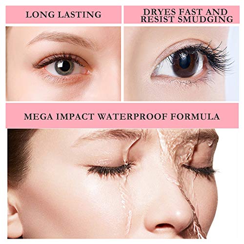 4D Silk Fiber Lash Mascara Waterproof Black, Lengthening and Thick, Fiber Mascara, Long Lasting, Waterproof Mascara.