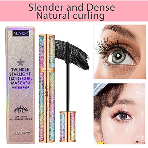 4D Silk Fiber Lash Mascara Waterproof Black, Lengthening and Thick, Fiber Mascara, Long Lasting, Waterproof Mascara.