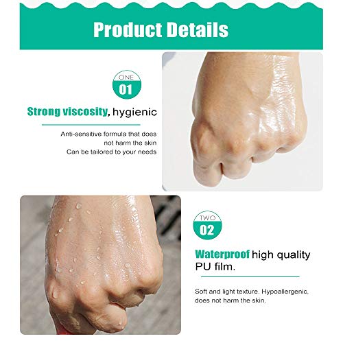 50pcs adhesiva transparente resistente al agua, la herida médica cinta de vendaje de yeso fijador tramo de fijación de la cinta tatuaje vendaje cuidados posteriores antialérgicos auto-pegar,10cmx12cm