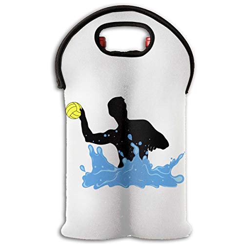 90ioup Play Water Polo - Bolsa de viaje para vino (2 botellas)