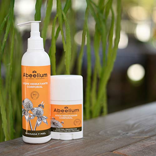 Abeelium | Leche Hidratante Corporal de Granada y Miel | Cosmetica Natural y Ecologica - Hecho en España - 250 ml