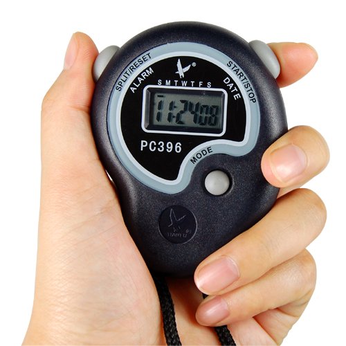 Accessotech Digital Manual Deporte Cronómetro Cronómetro Hora Reloj Alarma Mostrador Temporizador