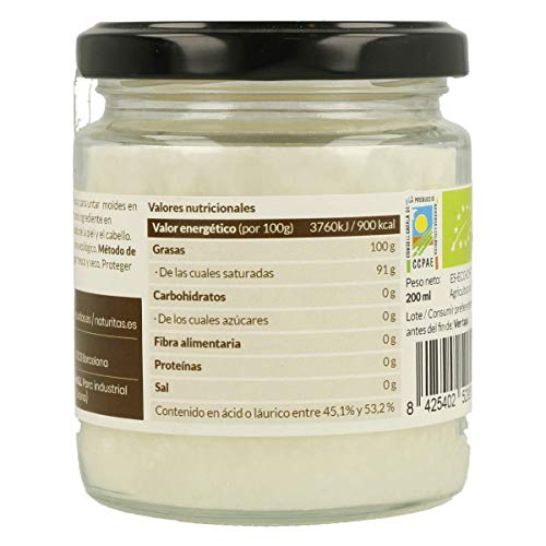 Aceite de coco Bio 200ml