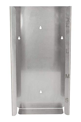 Acero Inox. Soporte de Guantes Dispensador de Acero Inoxidable Guantes Desechables Medi-Inn - Plata, 4-fach (für 4 Boxen)