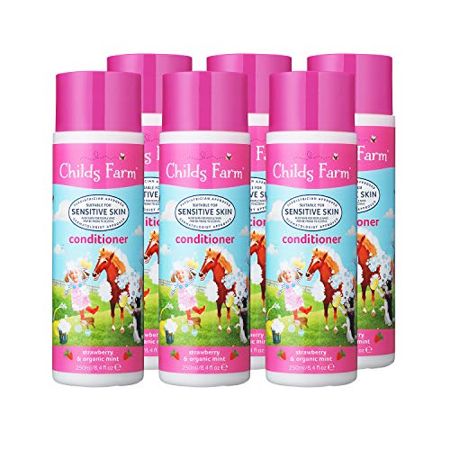 Acondicionador de fresa y menta para niños de la granja 250 ml – Paquete de 6