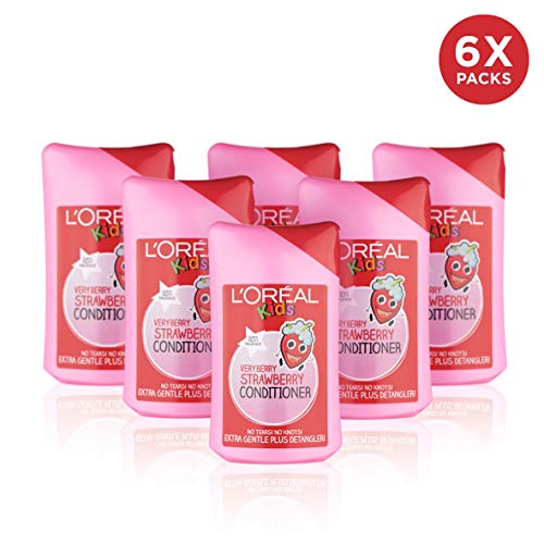 Acondicionador L'Oreal Kids de fresa, 250 ml, pack de 6