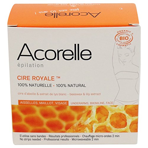 ACORELLE Cera Real sin tiras con extracto de lirios blancos - Ideal para el rostro, las axilas y zona del bikini