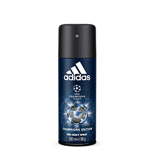 adidas Aroma Juego UEFA League Champions Edition Eau de Toilette 50 ml + Desodorante Spray 150 Ml + Show ergel 250 ml + Voucher, 450 ml