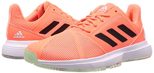 Adidas CourtJam Bounce M, Zapatos de Tenis para Hombre, Dash Green/Signal Coral/Tech Purple, 44.67 EU