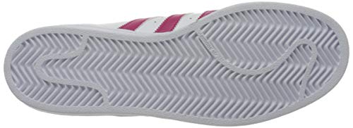 Adidas Superstar Foundation, Zapatillas Unisex Infantil, Blanco / Fucsia, 38 2/3 EU