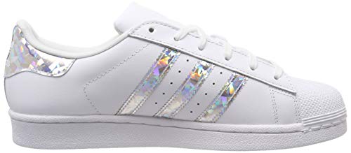 adidas SUPERSTAR J Zapatillas de Gimnasia Unisex Niños, Blanco (Ftwr White/Ftwr White/Ftwr White Ftwr White/Ftwr White/Ftwr White), 38 EU