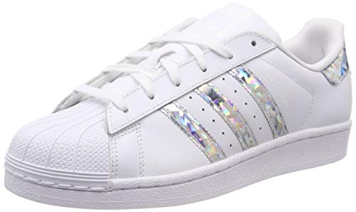 adidas SUPERSTAR J Zapatillas de Gimnasia Unisex Niños, Blanco (Ftwr White/Ftwr White/Ftwr White Ftwr White/Ftwr White/Ftwr White), 38 EU