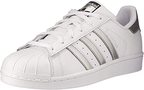 adidas Superstar, Zapatillas de deporte Unisex Adulto, Blanco (Footwear White/Silver Metallic/Core Black), 37 1/3 EU