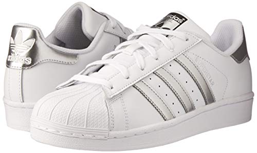 adidas Superstar, Zapatillas de deporte Unisex Adulto, Blanco (Footwear White/Silver Metallic/Core Black), 37 1/3 EU