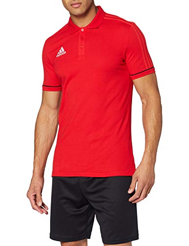 adidas Tiro17 Co Polo, Hombre, Rojo (Escarl/Negro/Blanco), S