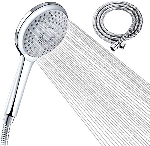 Alcachofa Ducha Con Manguera,Autolimpiante Universal de Alta Presión,5 Modos Alcachofa Ducha Universal de Alta Presión Ahorro de Agua para Baño