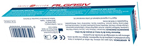 Algasiv, Crema Adhesiva para Dentadura Postizas, Sujeción Extra Todo el Día, Protege las Encías, Combate el Mal Aliento, 40 g