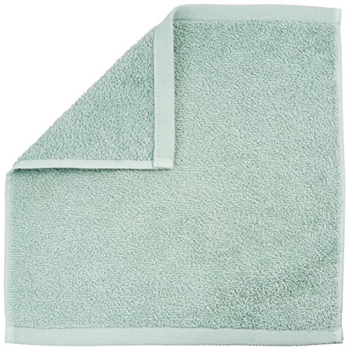 AmazonBasics - Paños de algodón (30,5 x 30,5 cm), pack de 24 - Verde, Azul claro, Blanco