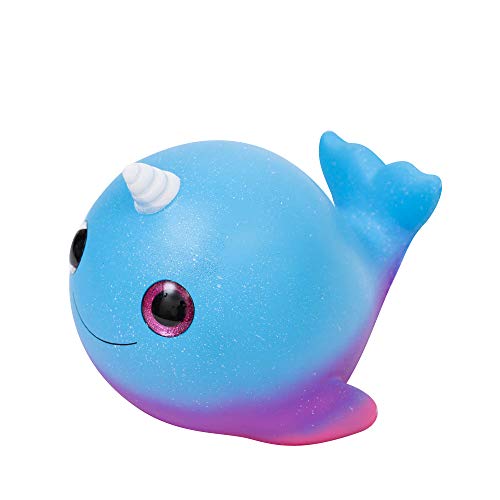 Anboor 8.7 Pulgadas Squishies de Ballena Jumbo Kawaii Narval Suave Lento Levantamiento Animal perfumado Ojos Grandes Squishies Unicornio Alivio del estr¨¦s de los Peces Juguetes para ni?os Accesorios