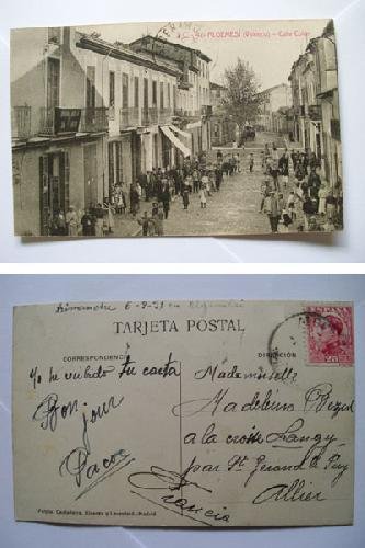 Antigua Postal - Old Postcard : Calle Colón - ALGEMESI ( Valencia)