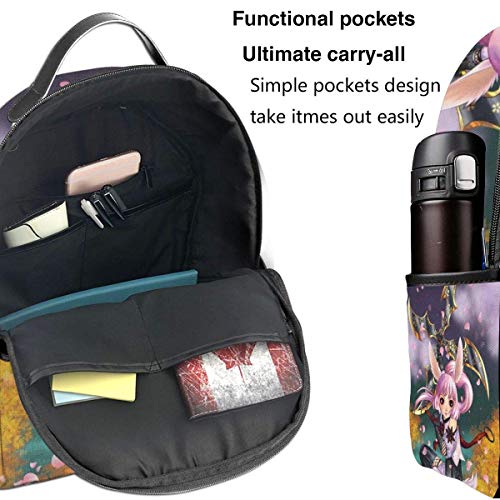 AOOEDM T-era On-l-ine N-in-ja Mochila Multifuncional para Mujeres y Hombres Mochilas Escolares Viajes Senderismo con Mochila con Bolsillo para hervidor