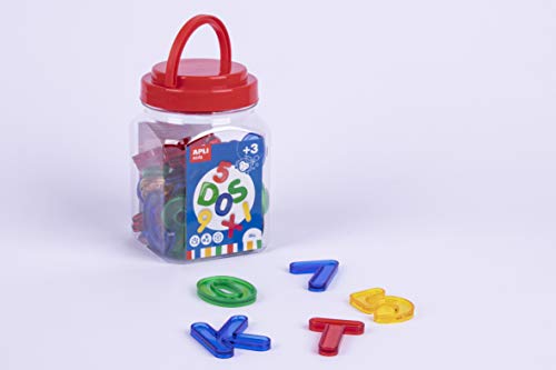 APLI Kids - Letras y números transparentes 36 uds.