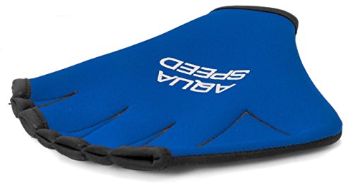 Aqua Speed® Guantes DE Agua | Aqua Fitness | Entrenamiento de natación | Palmeados | Neopreno | Resistente al Cloro | S-XL, Tamaño:XL