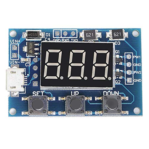 ARCELI Digital 2 Channal PWM Generador de señal de Pulso de Onda Cuadrada Ciclo de Trabajo de frecuencia Ajustable 100% 1Hz-150KHz