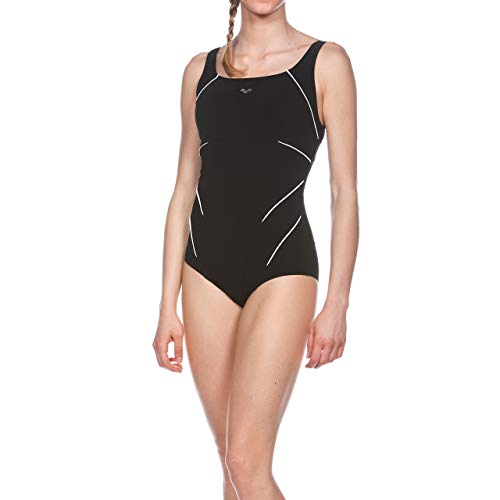 Arena Jewel – Bañador de una pieza para mujer, Mujer, color: negro (black / white), 40 EU