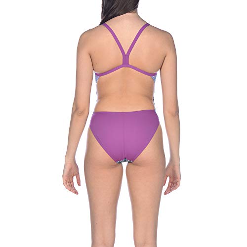 Arena W Challenge Back One Piece Bañador Deportivo Mujer Snake Skin, provenza, 36