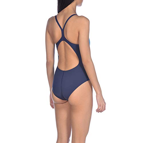 Arena W Light Drop Back One Piece Bañador Deportivo Mujer Spraypaint, Navy, 42