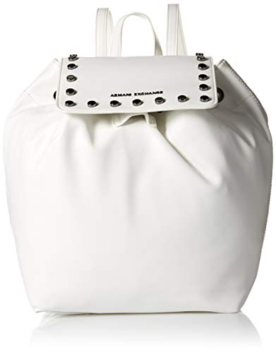 Armani Exchange - Mochila para mujer, color Blanco, talla Talla única