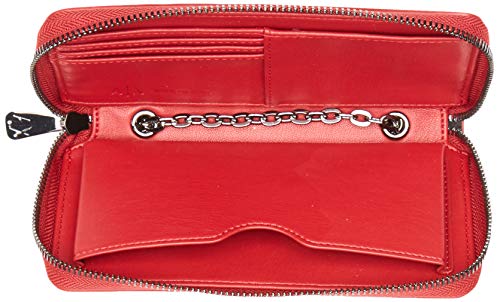 Armani Exchange - Stud Chain Wallet, Carteras de mano con asa Mujer, Rojo (Red Shoes), 10.5x3x19 cm (B x H T)