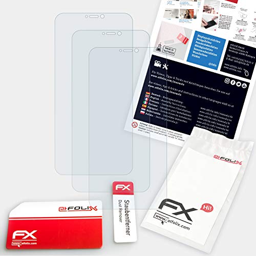 atFoliX Lámina Protectora de Pantalla Compatible con Noa Element N10 Película Protectora, Ultra Transparente FX Lámina Protectora (3X)