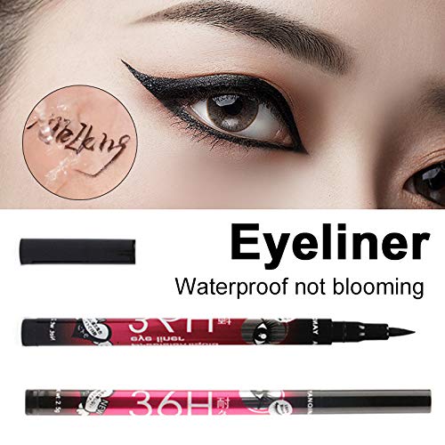 attachmenttou Delineador de ojos Libre de aceite Liquid Eye Liner Pen para el maquillaje cosmético 36H Larga Duración Im