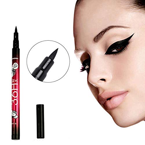 attachmenttou Delineador de ojos Libre de aceite Liquid Eye Liner Pen para el maquillaje cosmético 36H Larga Duración Im