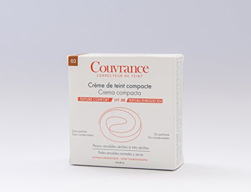 Avène, Couvrance Crema rostro Compacta, SPF30, color 3.0, Arena